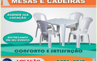 Aluguel de mesa e cadeira em Tremembé