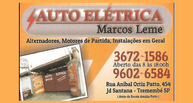 Auto Elétrica Marcos Leme - (12) 3672-1586 / (12) 99602-6584