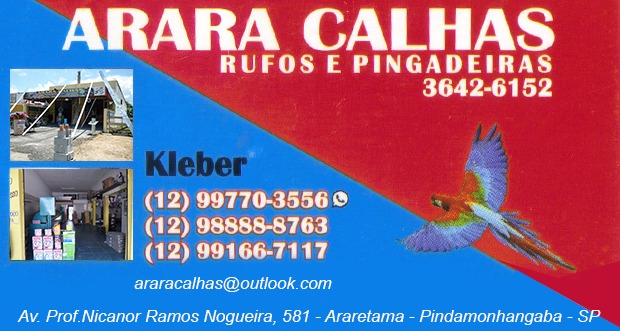 Arara Calhas - (12) 997703556